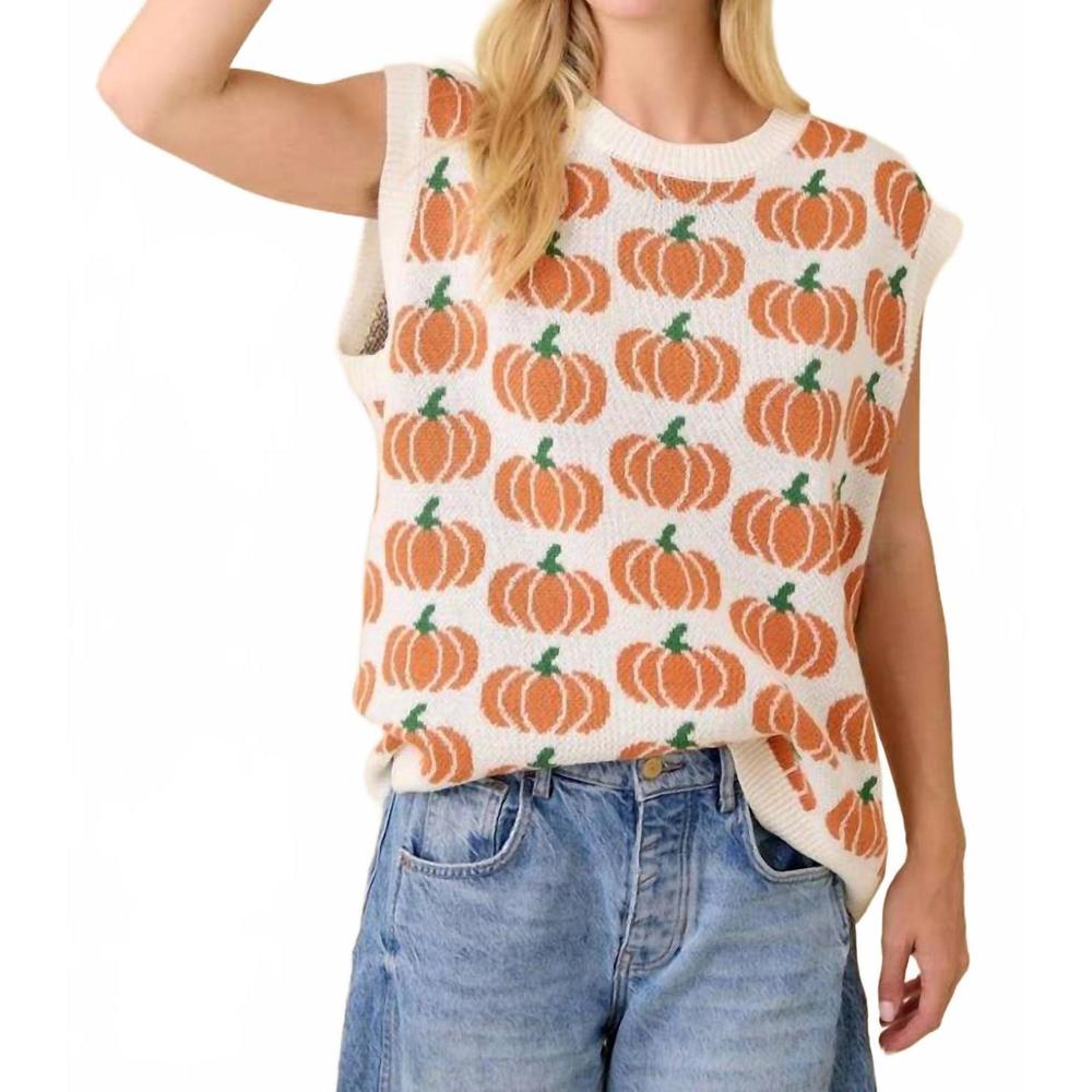 NEW MAINSTRIP pumpkin sweater in orange